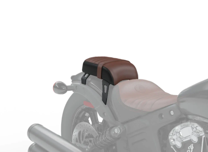 OEM Indian Scout Bobber Genuine Leather Passenger Seat Brown 2883055-LNA