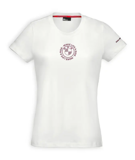 BMW Motorrad Women's Make Life a Ride T-Shirt White