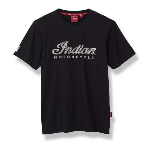 Indian Motorcycle Script Logo T-Shirt Men's