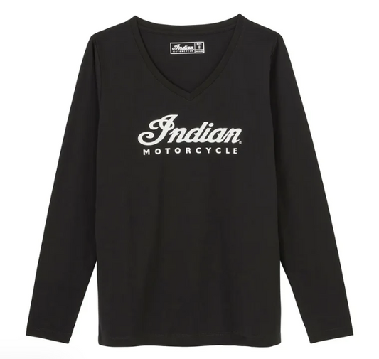 Indian Motorcycle Women's Essential Script Logo Long Sleeve