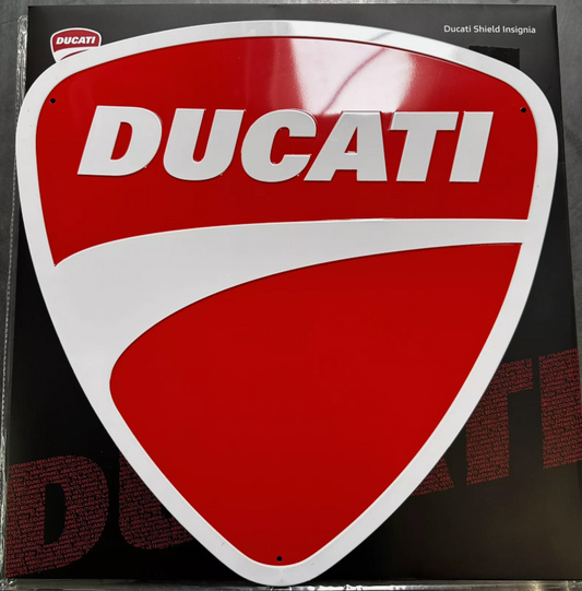 Ducati Shield Metal Wall Sign