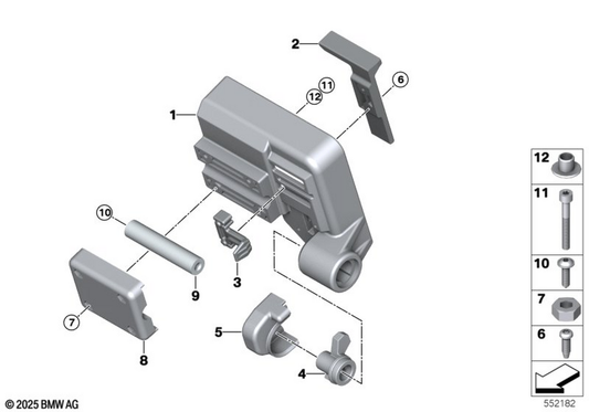 BMW Motorrad Lock, Navigation Preparation — 65908524456 — parts illustration