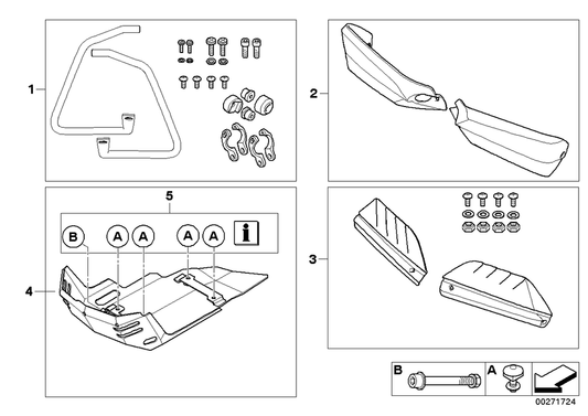 BMW Motorrad Set Of Mount Hand Guards, Large — 71607705964 — parts illustration
