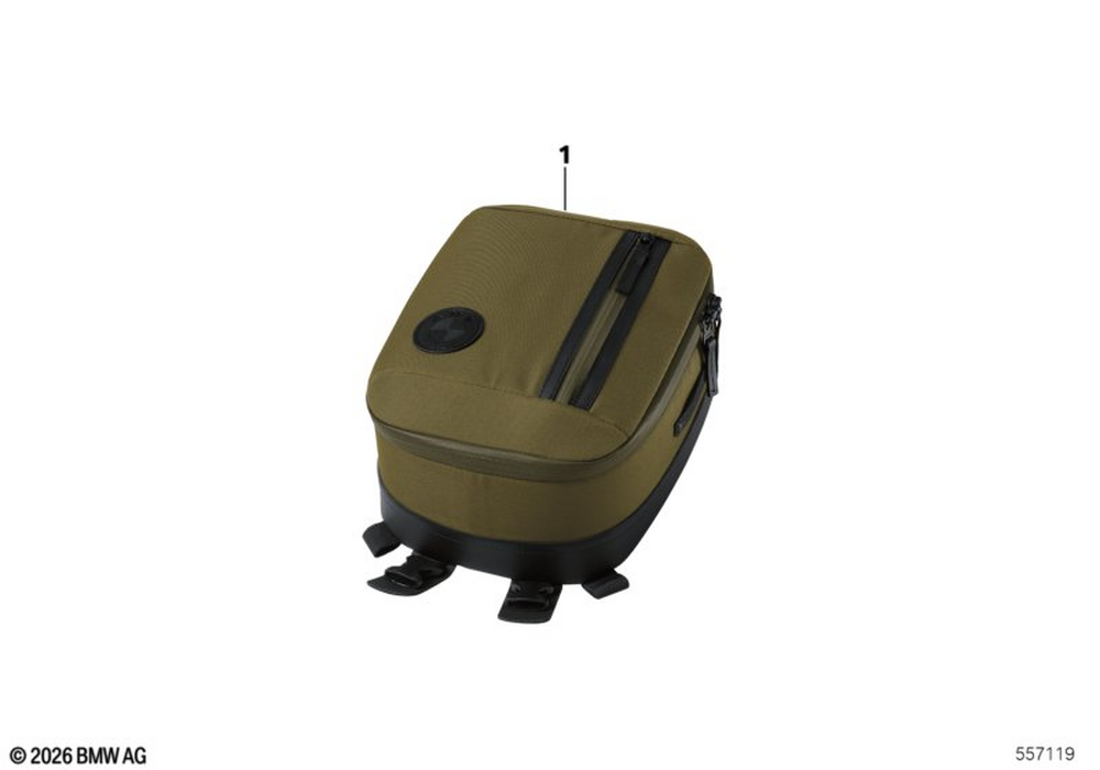 BMW Motorrad Tank bag attachment strap — 77455A5CE48 — parts illustration