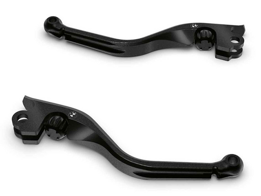 BMW Adjustable lever set 2-Tone-Black Roland Sands Design — part R18 — 77228391970; product photograph