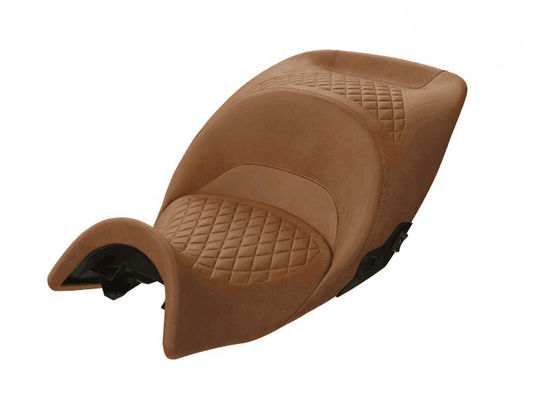 BMW K1600GTL Option 719 High Seat, Saddle Brown — part 52539829799; product photograph