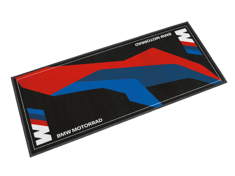 BMW M Motorsport Motorcycle Garage Mat — 77025A5F058
