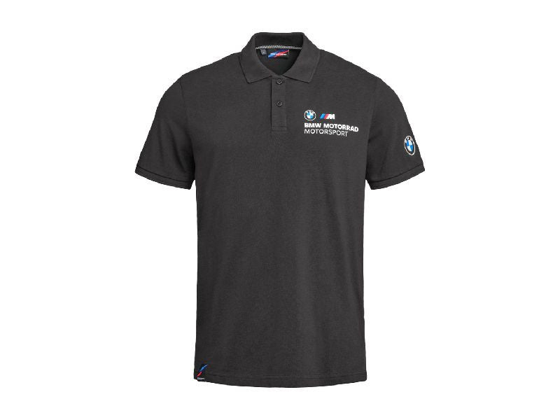 BMW Motorsport Polo Shirt Men's — Black — L — 76615B67621