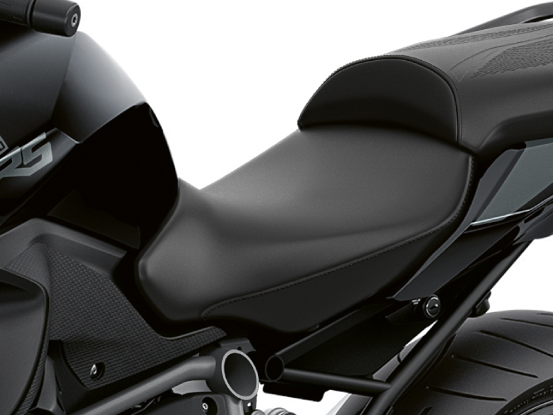 BMW Low black rider seat (760mm) — part R1250R — 52535A677D3; product photograph