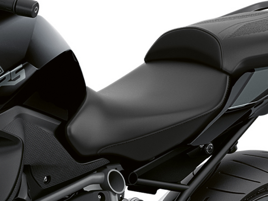 BMW Low black rider seat (760mm) — part R1250R — 52535A677D3; product photograph