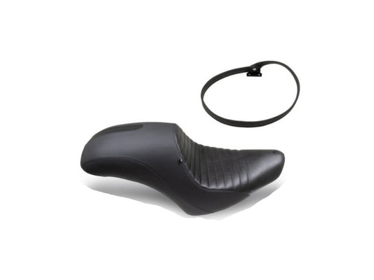 BMW Vintage Fastback seat black — part R18B — 77345A17FC6; product photograph