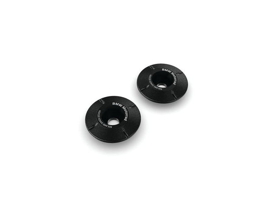 BMW R18 Upper Fork Cap Set, RSD 2-Tone Black — part 77242469272; product photograph