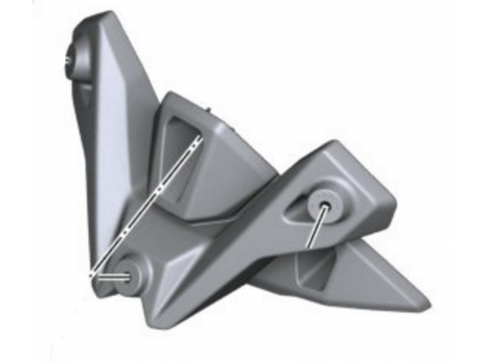 BMW Windshield support (alone) — part S1000R — 46638393613; product photograph