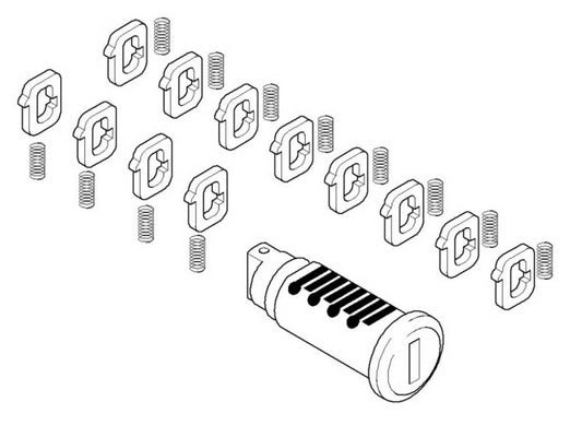 BMW Codeable Luggage Lock Cylinder — 51257698202