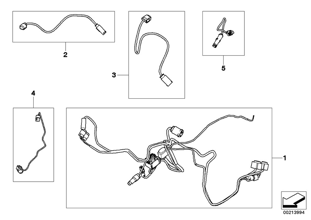 BMW Motorrad Adapter Wire, Seat Heater, Pillion Seat — 61127688147 — parts illustration