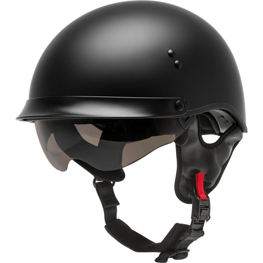 GMAX HH-65 Full Dressed Adult Cruiser Helmets — Matte Black