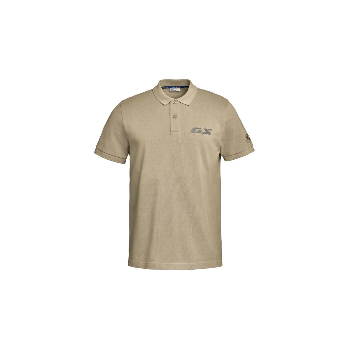BMW Spirit of GS Polo Shirt — Sand — S — 76615B67444
