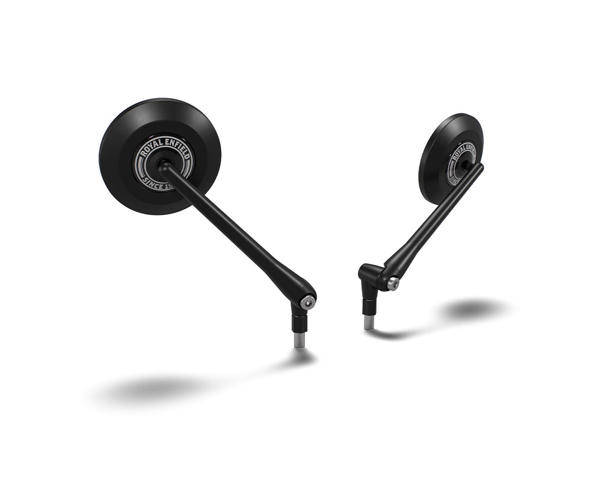 Royal Enfield Black Round Mirrors - KXA00435