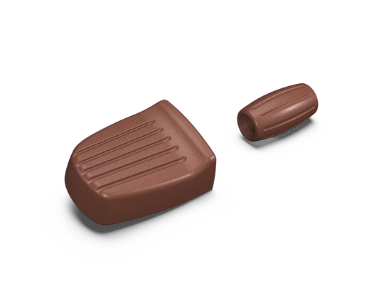 Royal Enfield Brown Foot Control Rubbers - KXA00183