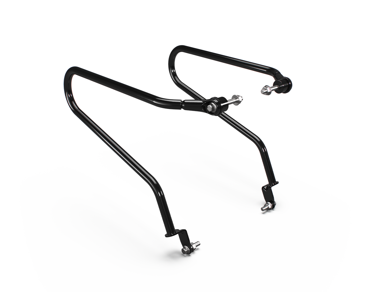 Royal Enfield Black Soft Pannier Rails - KXA00198