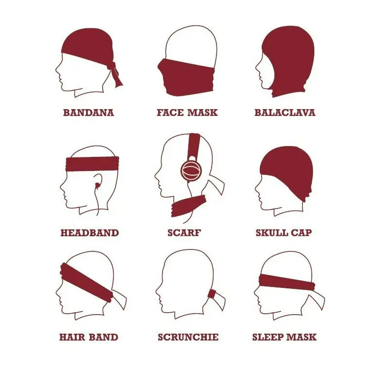 Indian Motorcycle Logo Multifunctional Headwear, Black