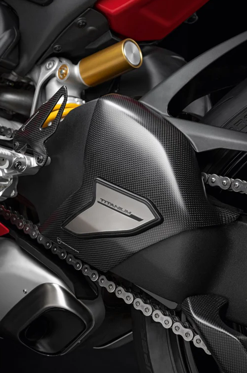 OEM Carbon and titanium protection for swinging arm 96989991C