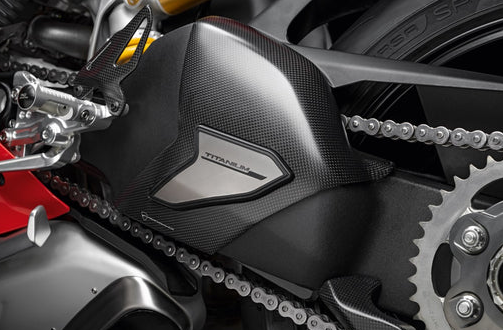 OEM Carbon and titanium protection for swinging arm 96989991C