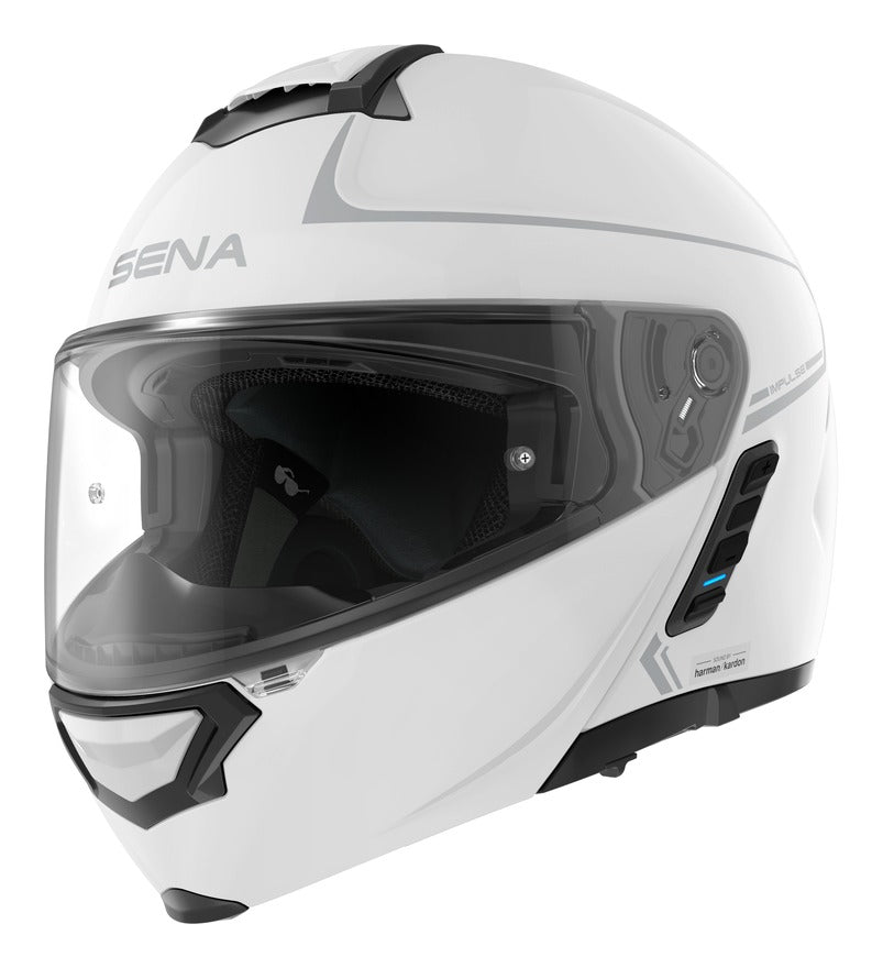 Sena Impulse Modular Mesh Helmet — Gloss White