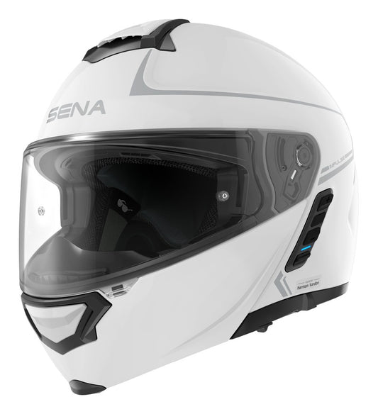 Sena Impulse Modular Mesh Helmet — Gloss White