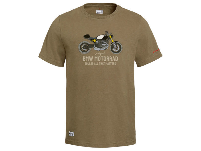 BMW T-Shirt R12 nineT Men's — Olive — M — 76615B3E396